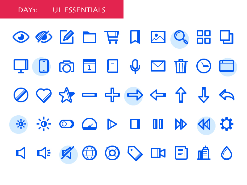 مجموعه آیکون UI Essentials